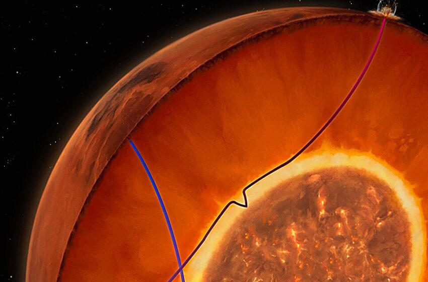  Des scientifiques découvrent une couche de fusion recouvrant le noyau martien