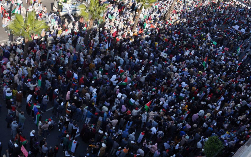  Des milliers de Marocains unis pour la Palestine à Casablanca