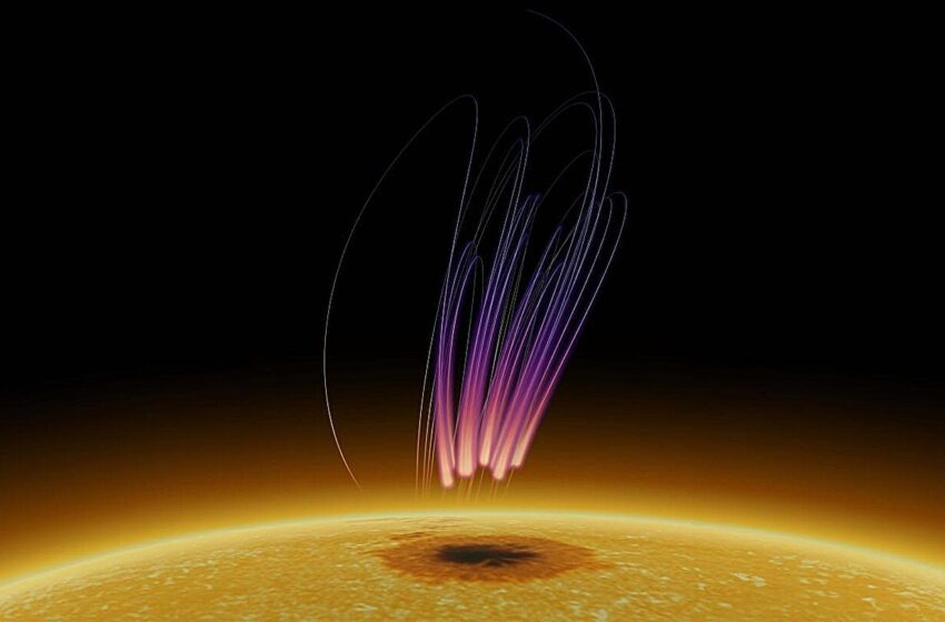  Des scientifiques découvrent une émission radio semblable à une aurore au-dessus d’une tache solaire