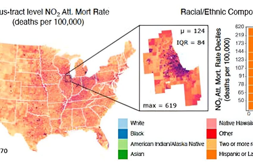  Les communautés de couleur souffrent de manière disproportionnée de décès liés à la pollution, selon une étude sur l’exposition au dioxyde d’azote