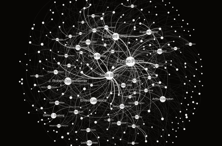  Cartographier les relations entre les scientifiques du projet Manhattan à l'aide de la science des réseaux