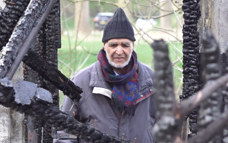  un élan de solidarité pour restaurer le jardin incendié d'un Marocain de 83 ans
