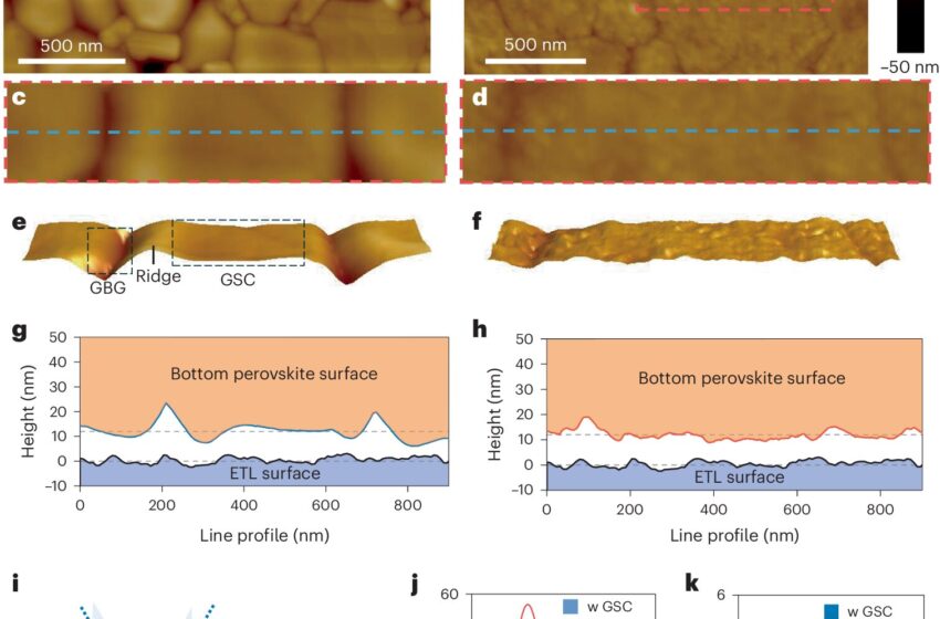  Les ingénieurs éliminent les concavités de surface pour produire des cellules solaires à pérovskite plus efficaces et plus stables