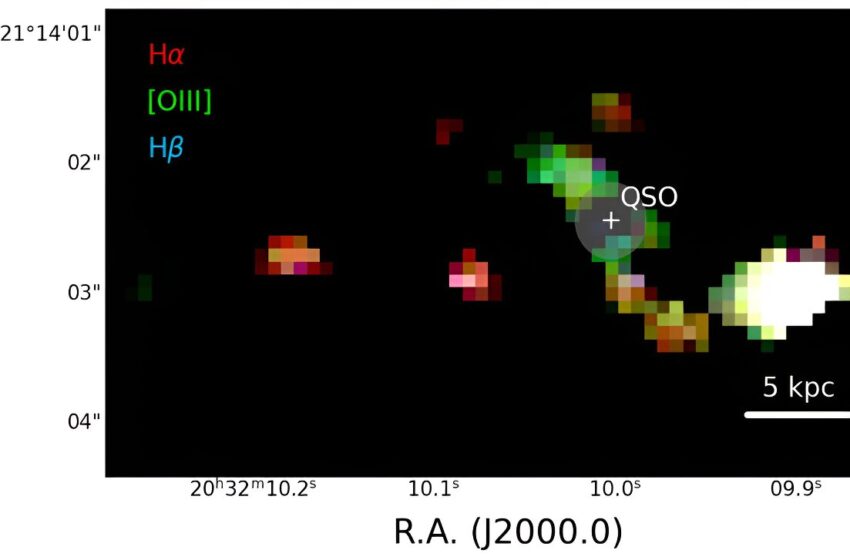  Webb capture une étonnante fusion quasar-galaxie dans l’univers lointain