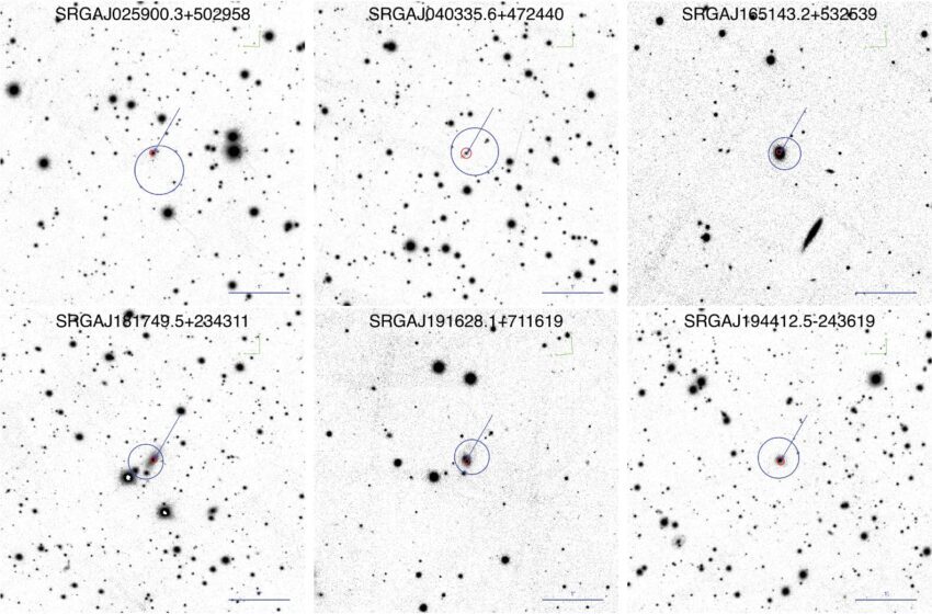  Les astronomes détectent onze nouveaux noyaux galactiques actifs