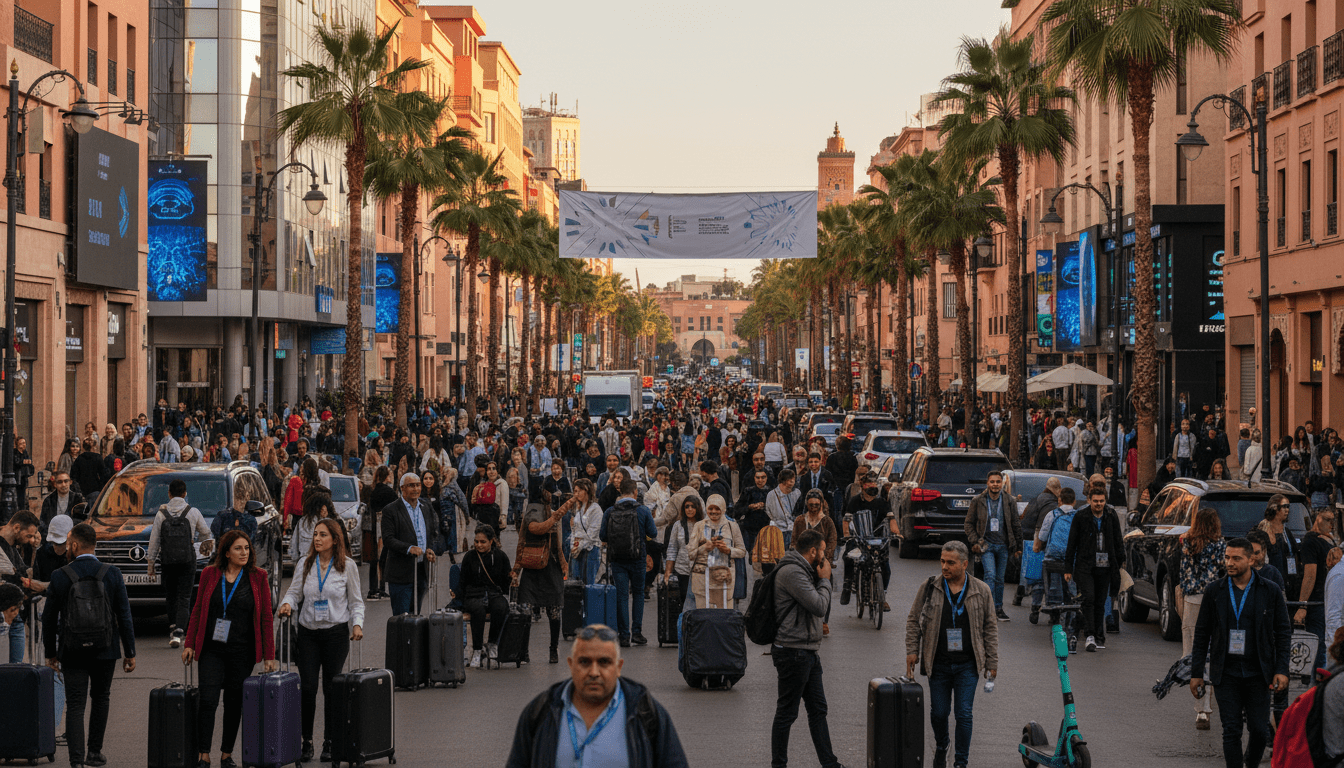 Affluence touristique et pression hôtelière à Marrakech en avril 2026 avec Gitex Africa