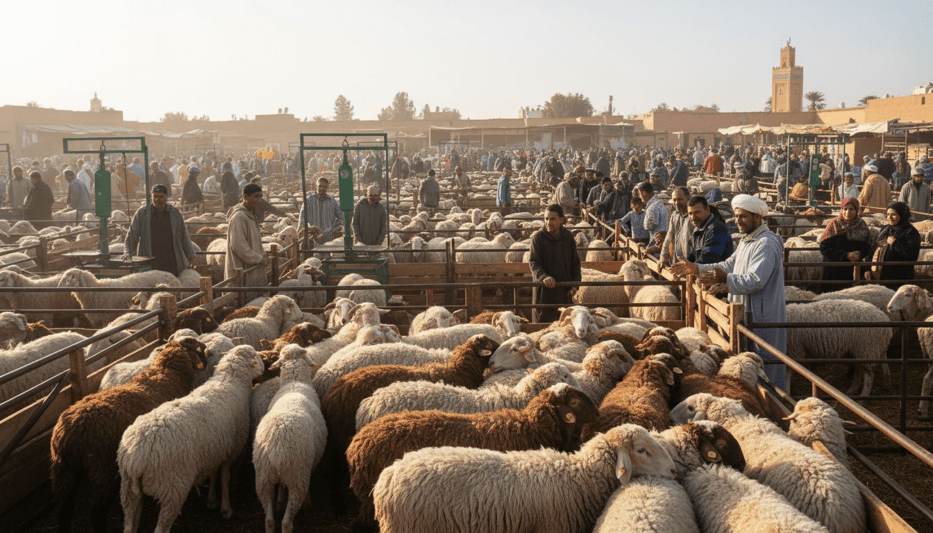Aïd al‑Adha au Maroc le 27 mai : offre abondante de moutons, prix jugés raisonnables