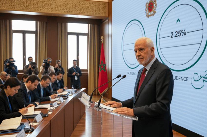  Bank Al-Maghrib maintient le taux directeur à 2,25% et prône la prudence