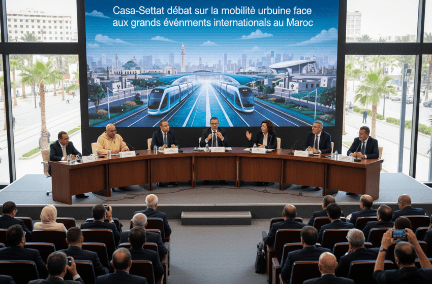  Casa-Settat débat sur la mobilité urbaine face aux grands événements internationaux au Maroc