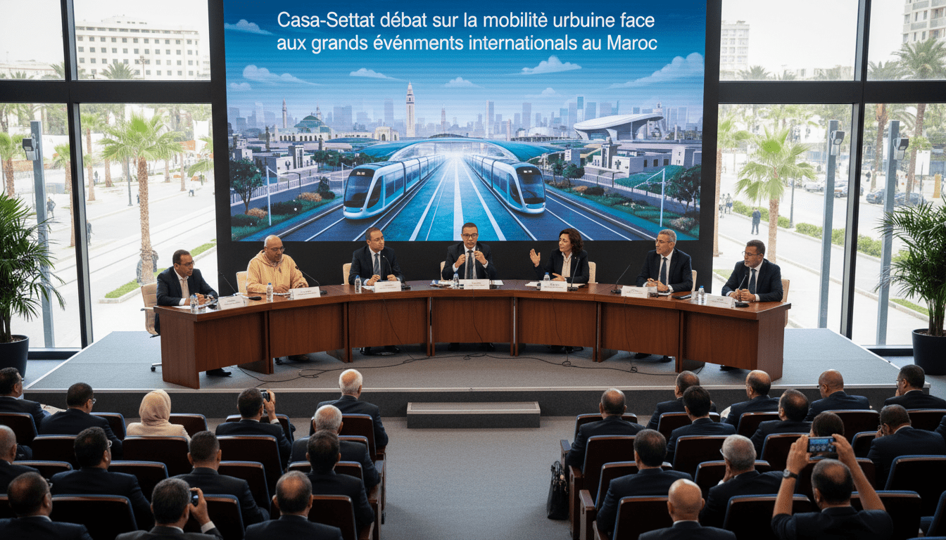 Casa-Settat débat sur la mobilité urbaine face aux grands événements internationaux au Maroc