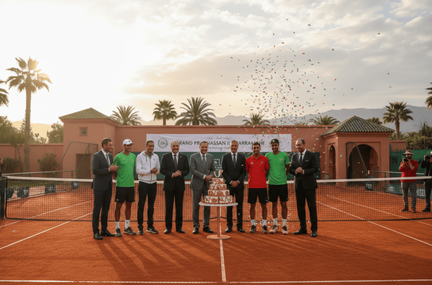  Grand Prix Hassan II à Marrakech, le Royal Tennis Club célèbre ses 40 ans