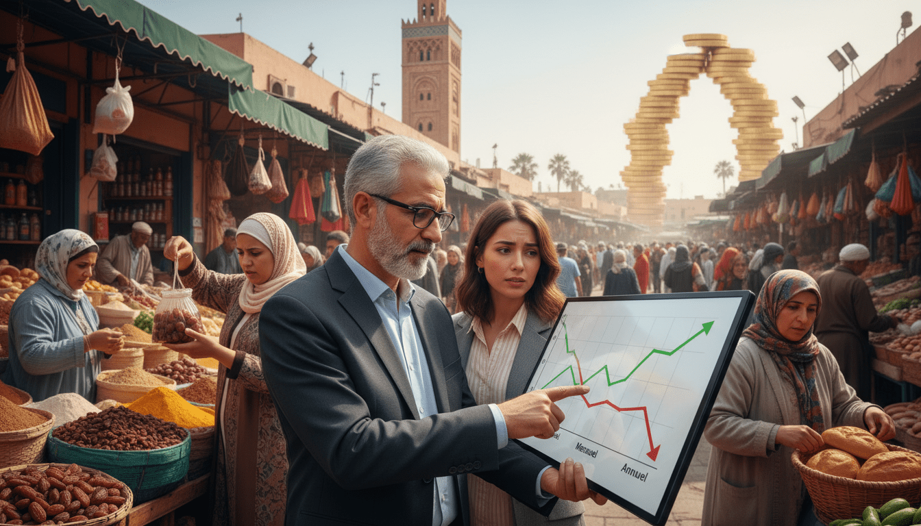 Inflation au Maroc en février 2026 : +0,5% mensuel, -0,6% annuel