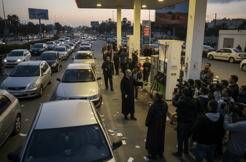 Maroc : ruée sur les stations-service après hausse de 2 MAD du carburant