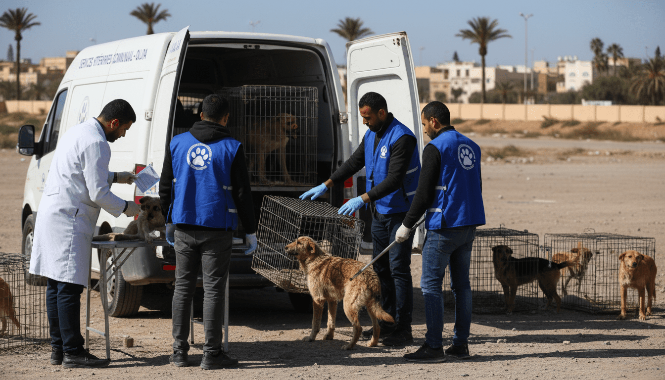Oujda déploie une campagne TNVR pour capturer stériliser et vacciner les chiens errants