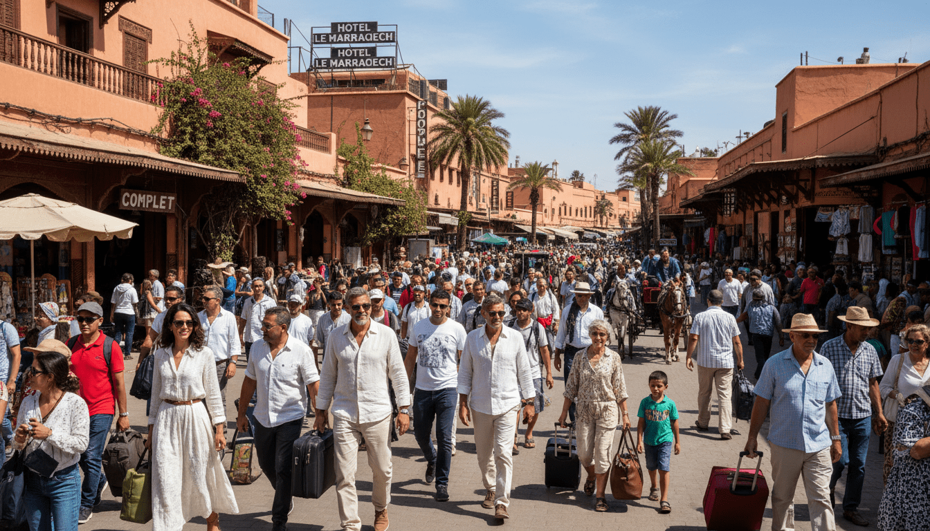 Printemps à Marrakech affluence et hôtels complets fin mars début avril