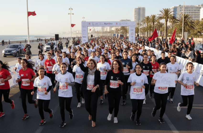  Run4Her à Casablanca 5e édition pour valoriser les projets de jeunes filles marocaines