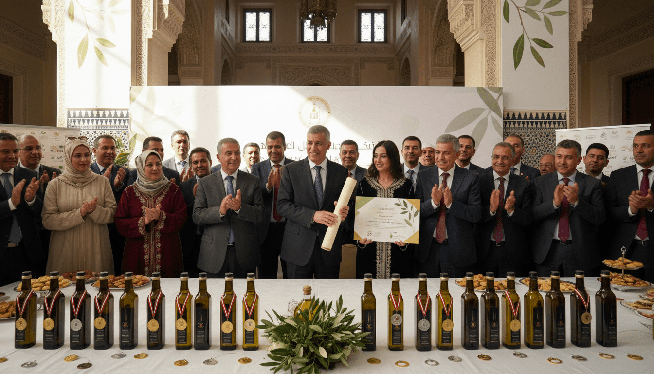 24 huiles d'olive primées au concours national 2025/2026 à Meknès