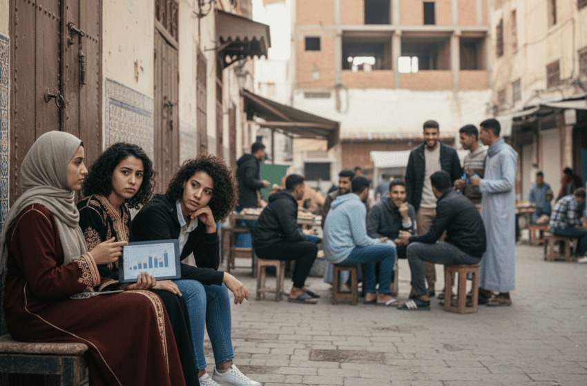  33,6% des jeunes Marocains 15–29 ans NEET en 2022, exclusion féminine marquée