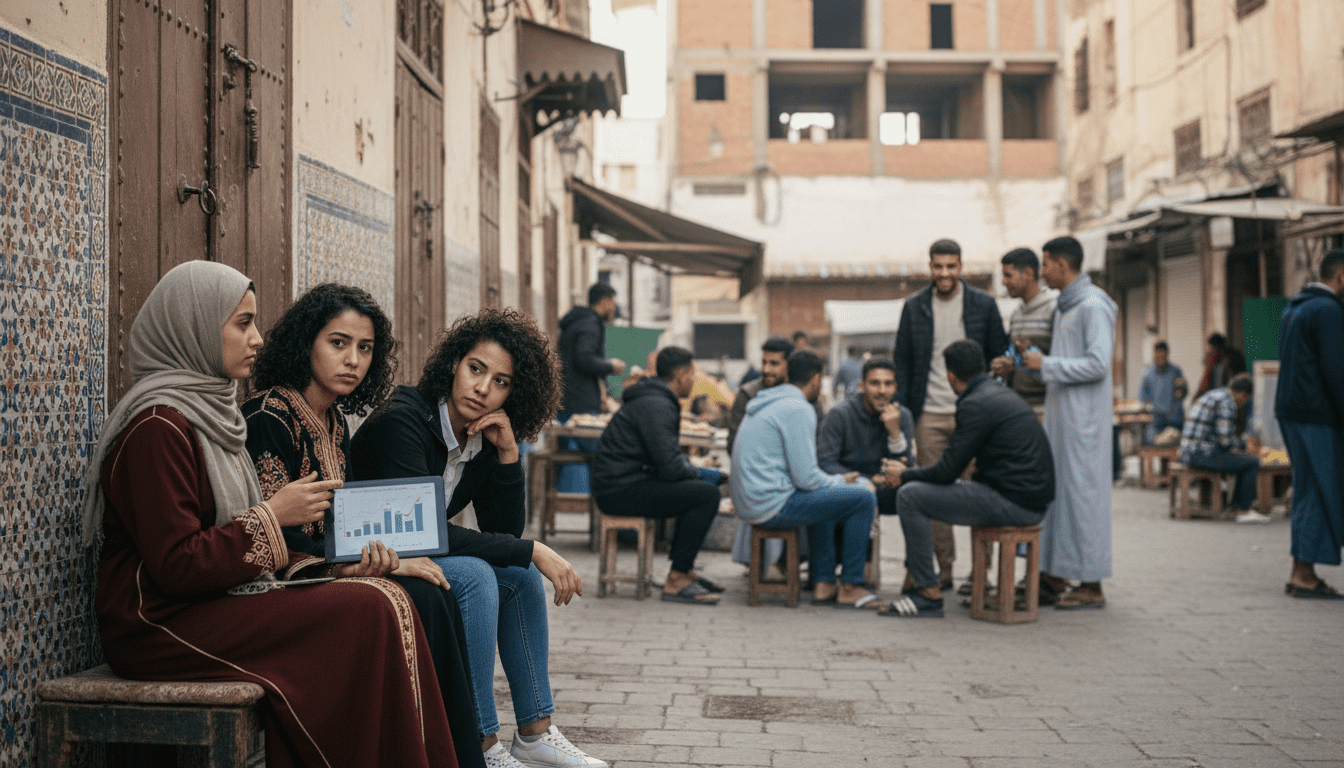 33,6% des jeunes Marocains 15–29 ans NEET en 2022, exclusion féminine marquée