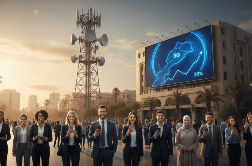  5G au Maroc: 38% de la population couverte après cinq mois, selon l’ANRT