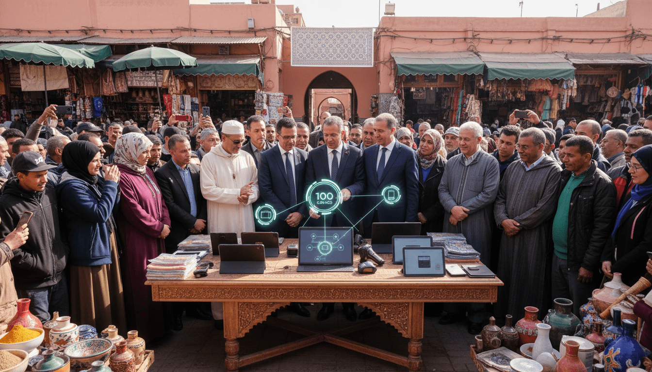 Accords à Marrakech pour la numérisation de 100 000 commerçants de proximité