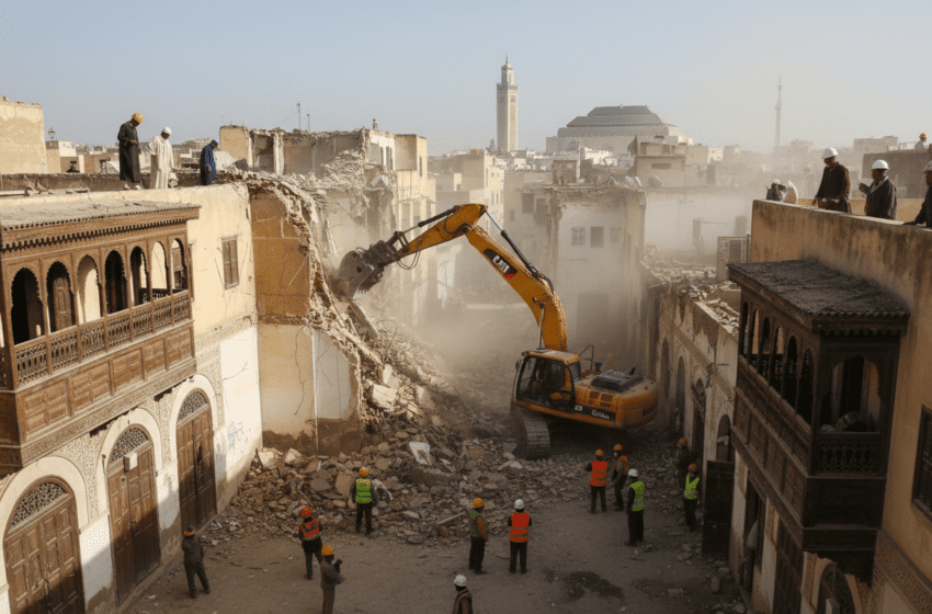  Casablanca : les démolitions se poursuivent dans l’Ancienne médina