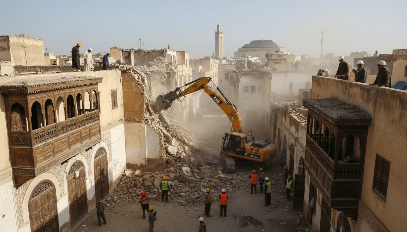 Casablanca : les démolitions se poursuivent dans l'Ancienne médina