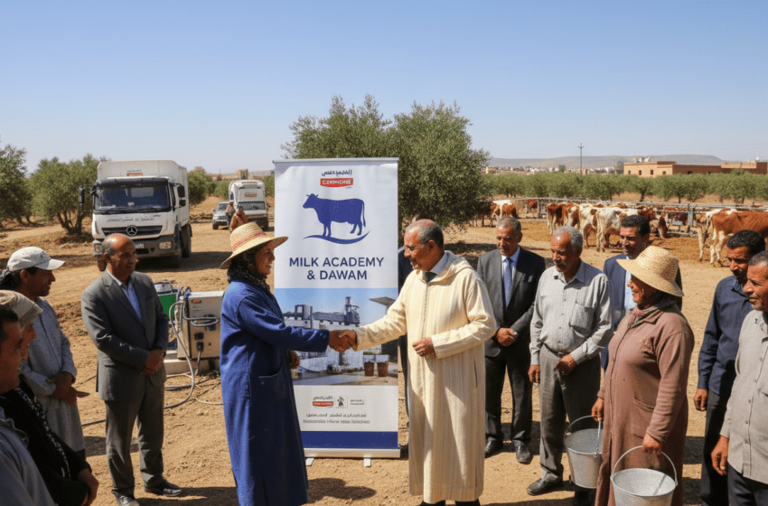  Centrale Danone lance Milk Academy et Dawam pour une filière laitière durable