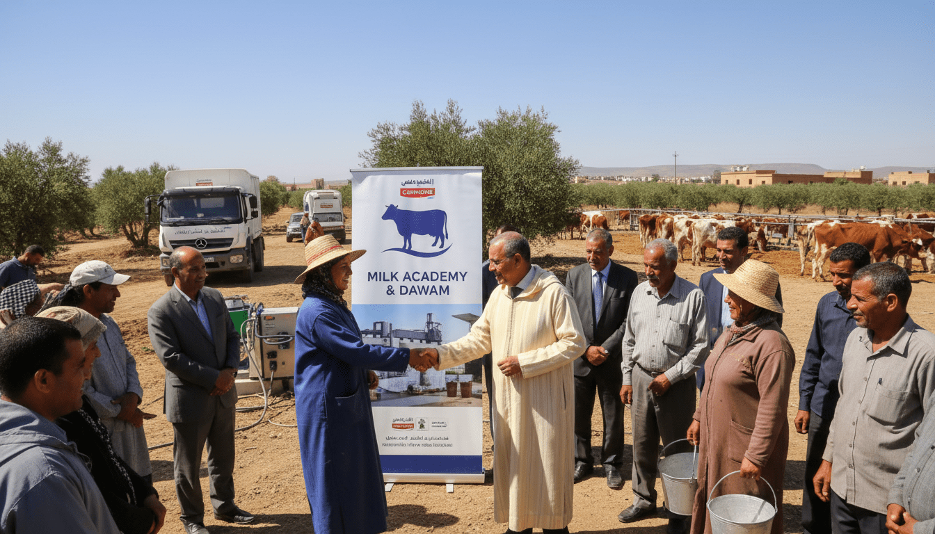 Centrale Danone lance Milk Academy et Dawam pour une filière laitière durable