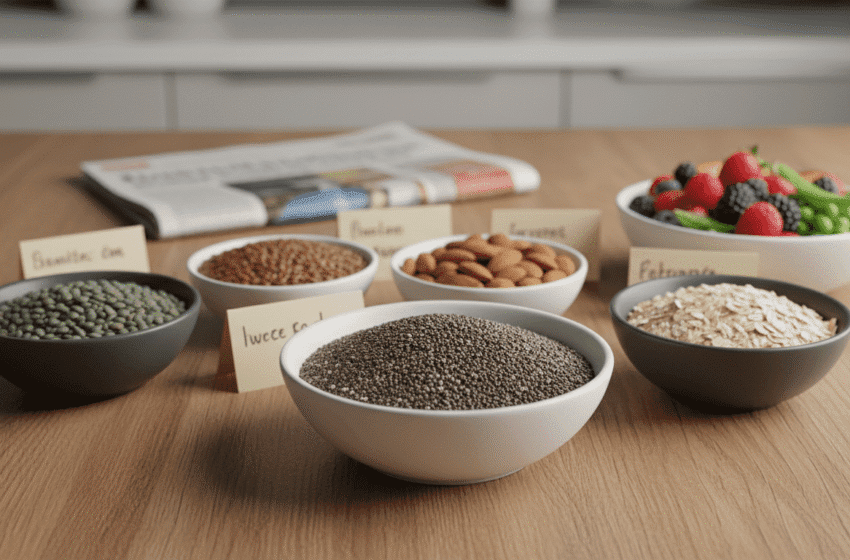  Cinq aliments plus riches en fibres que les graines de chia