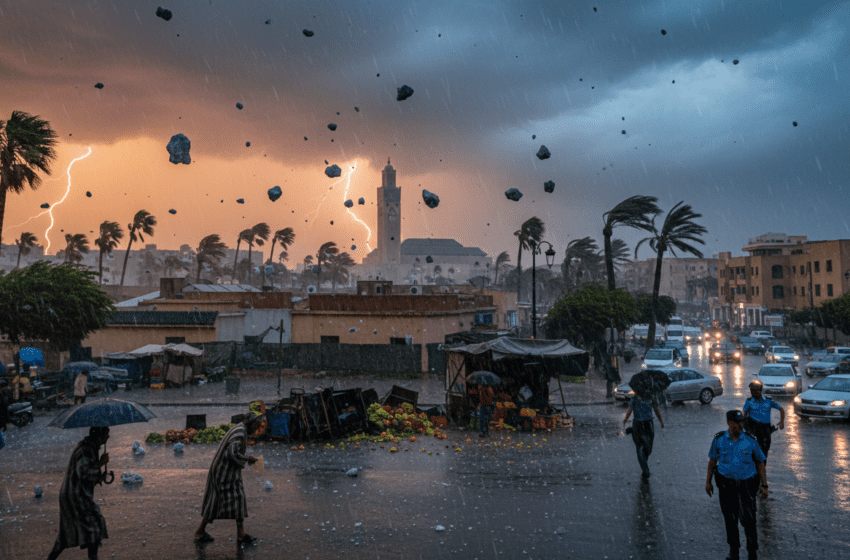  DGM alerte orange: fortes averses orageuses, grêle et rafales mardi dans plusieurs provinces