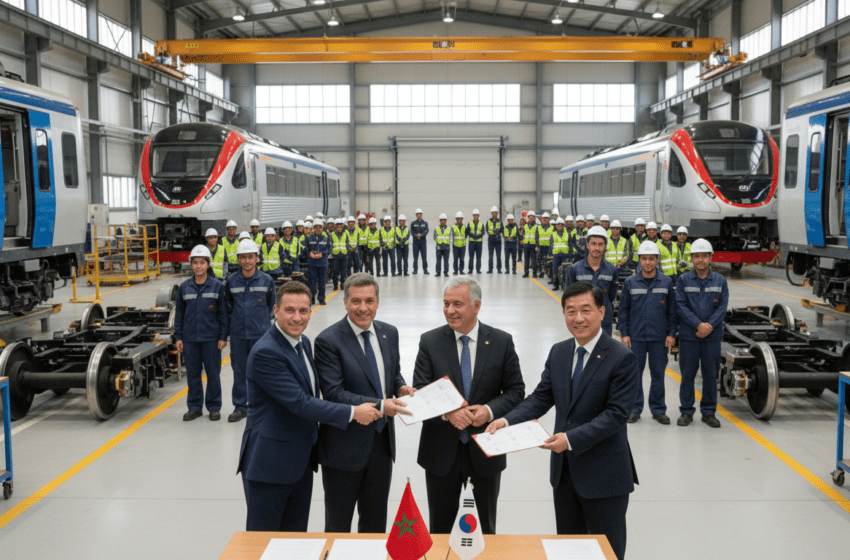  Formations industrielles au Maroc pour intégrer les contrats ferroviaires CAF et Hyundai Rotem