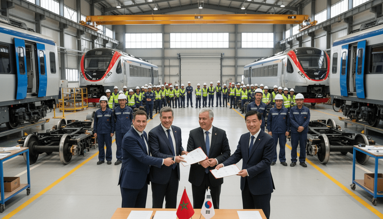 Formations industrielles au Maroc pour intégrer les contrats ferroviaires CAF et Hyundai Rotem