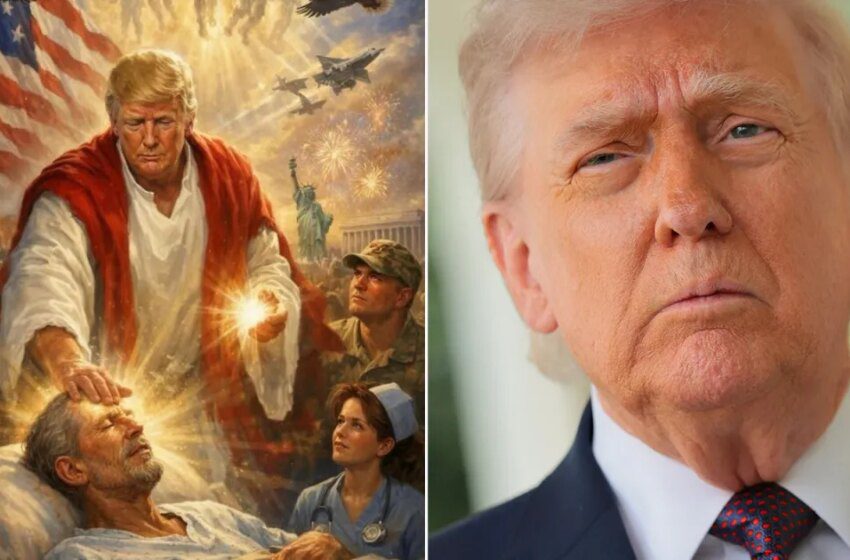  Image IA messianique de Trump et attaques contre le pape déclenchent une vive polémique