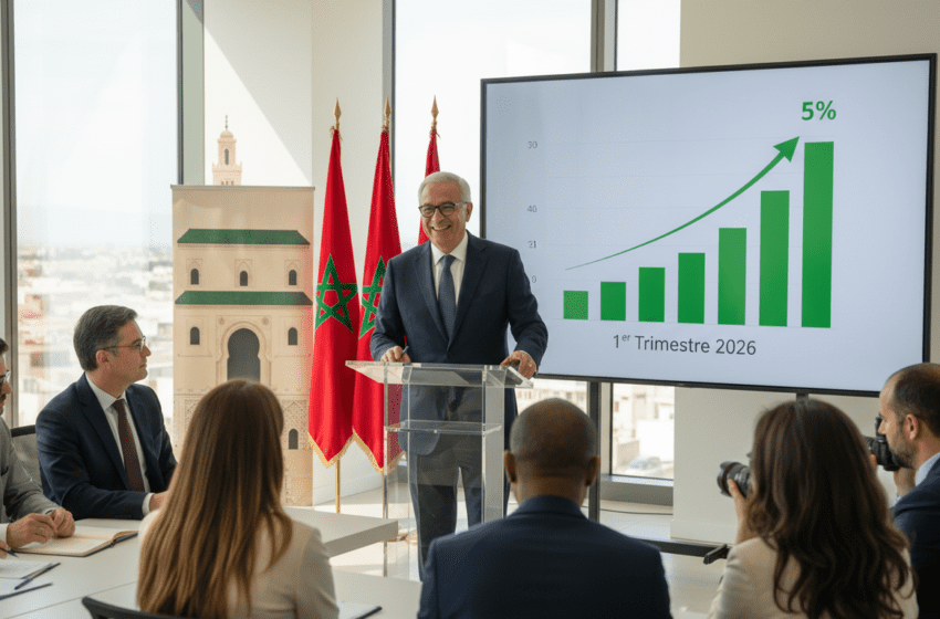  La croissance économique atteint 5% au 1er trimestre 2026 selon le HCP