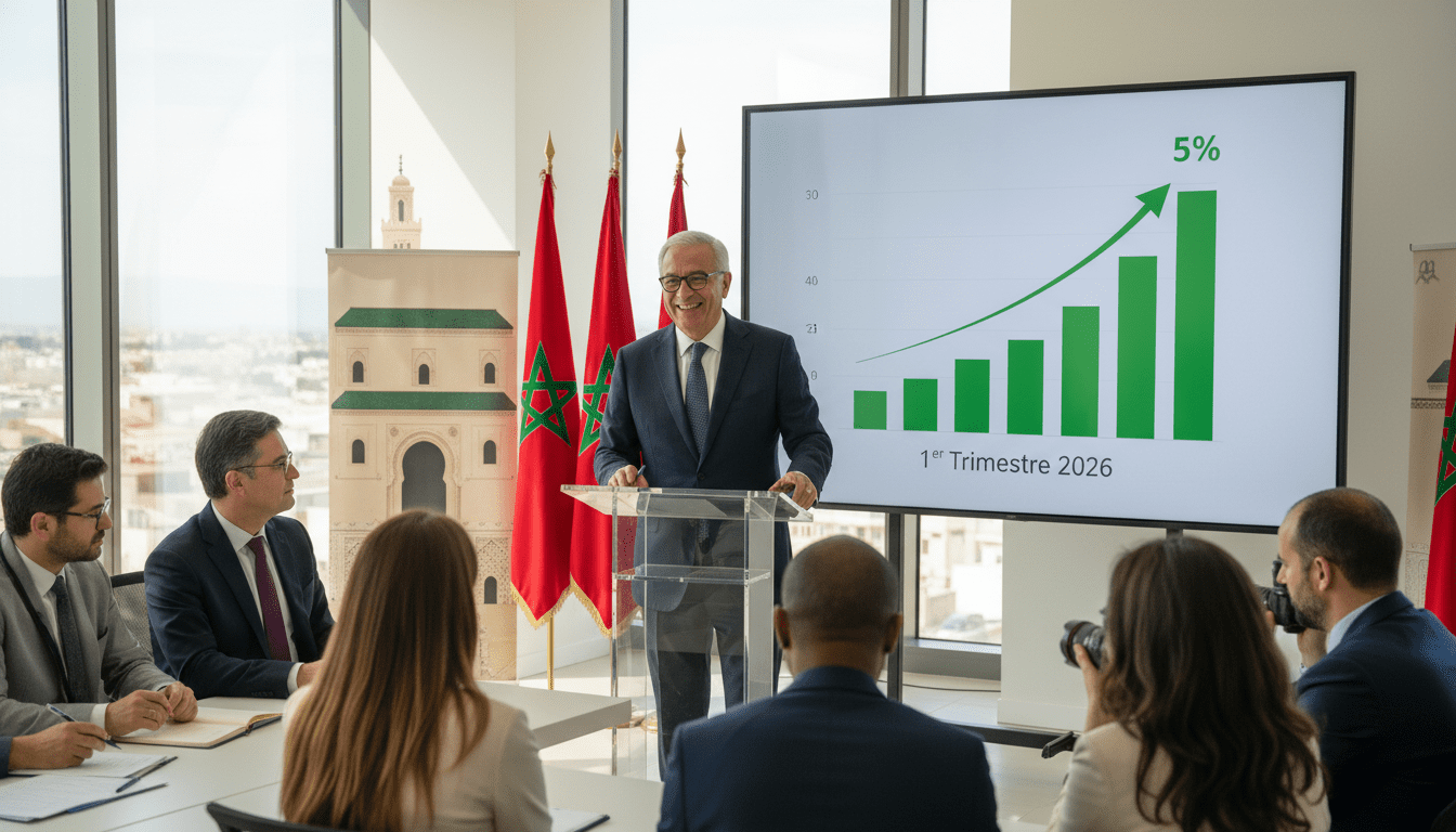 La croissance économique atteint 5% au 1er trimestre 2026 selon le HCP