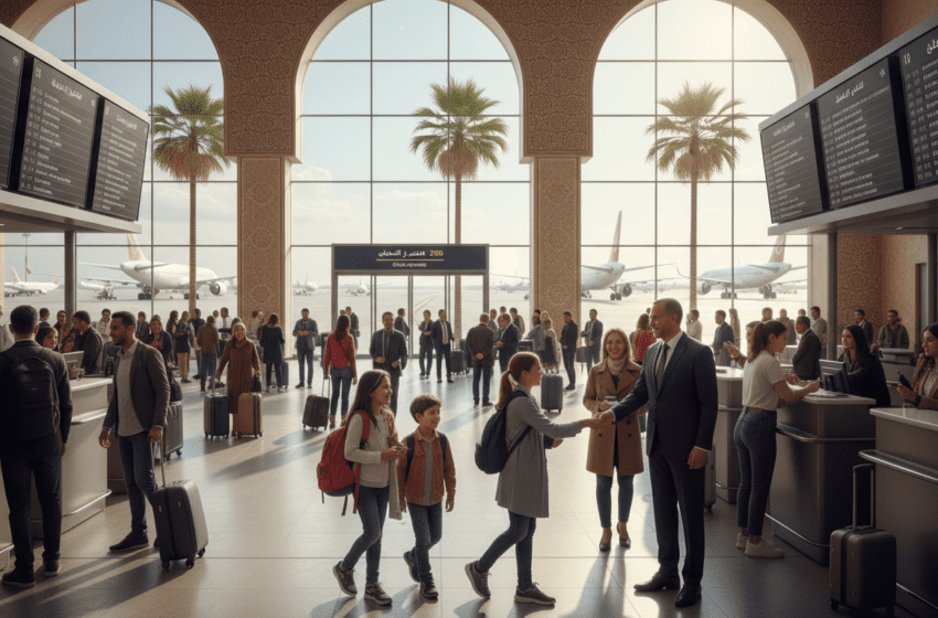  Les aéroports marocains accueillent 8,91 millions de passagers fin mars 2026