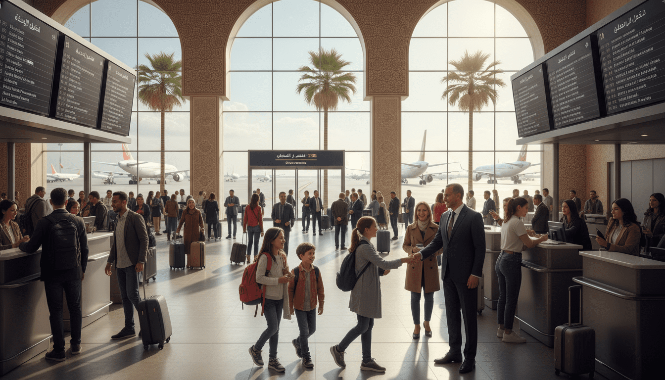 Les aéroports marocains accueillent 8,91 millions de passagers fin mars 2026