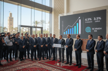 Maroc: bilan gouvernemental, croissance 4,5% déficit ramené à 3,5% et 56 MMDH d'IDE