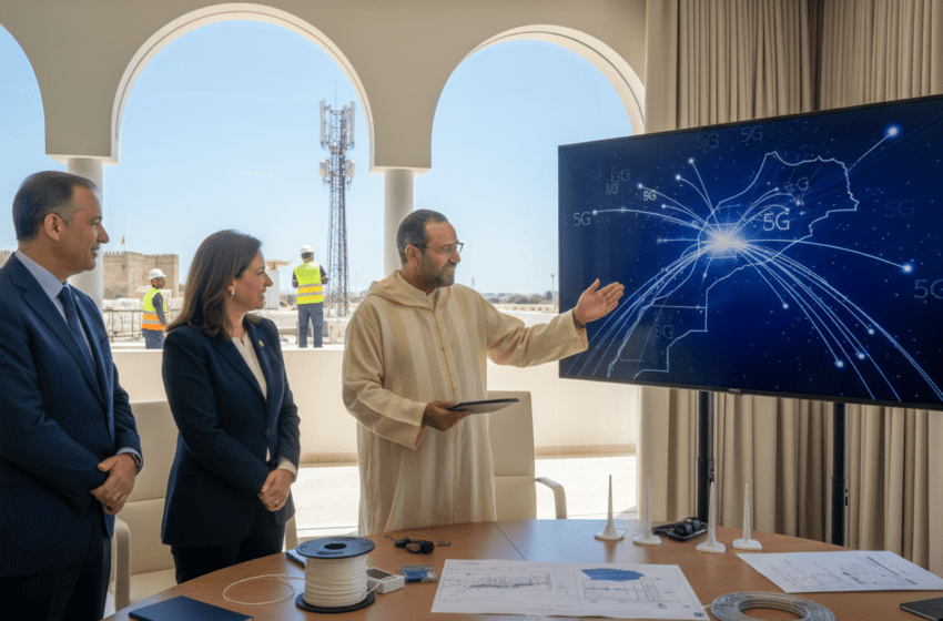 Maroc : phase 1 du plan haut débit achevée, 5G et fibre se déploient