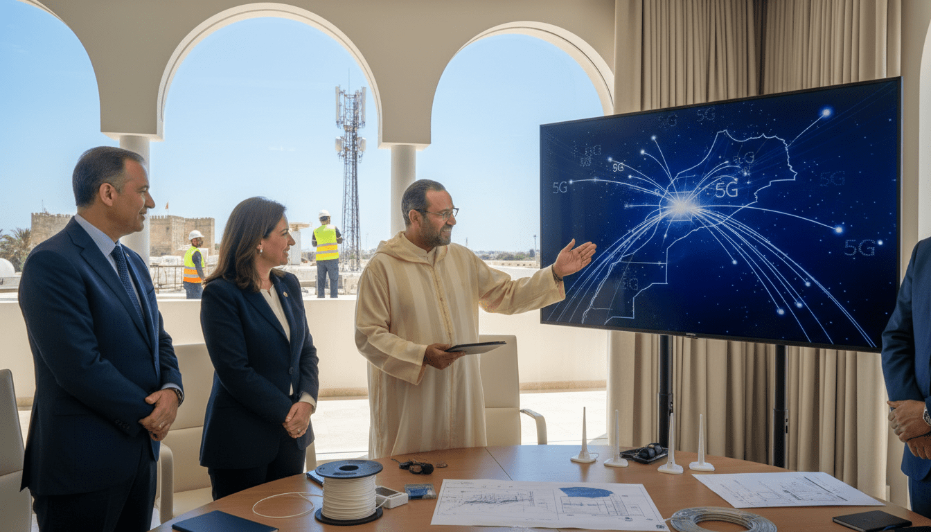 Maroc : phase 1 du plan haut débit achevée, 5G et fibre se déploient