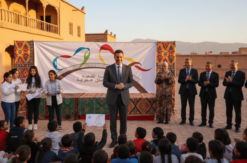  Ministre Berrada lance à Taroudant l’opération De l’enfant à l’enfant contre l’abandon scolaire