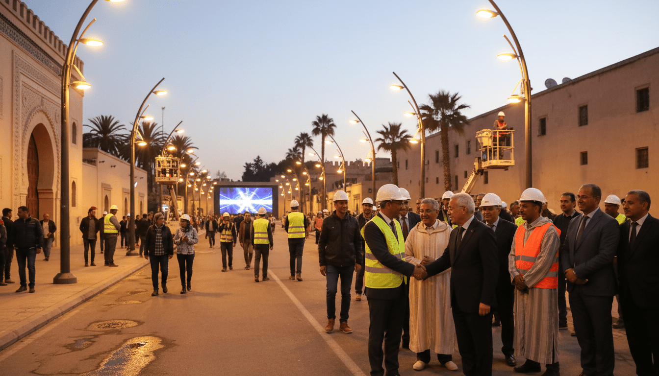 Modernisation de l'éclairage public au Maroc plus d'un milliard de dirhams attribués 2023-2026
