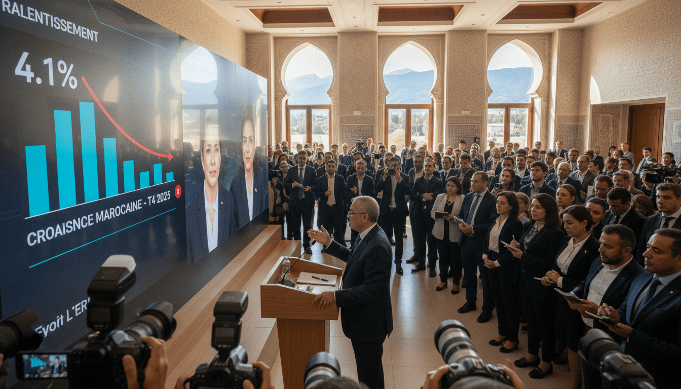Quatrième trimestre 2025 : croissance marocaine à 4,1% en léger ralentissement
