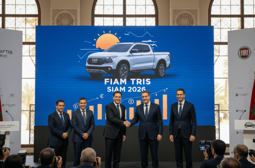  SIAM 2026 Stellantis Maroc et Crédit Agricole lancent financement pour FIAT TRIS