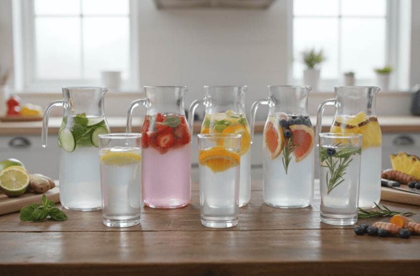  Six ingrédients pour une eau infusée plus savoureuse et nutritive