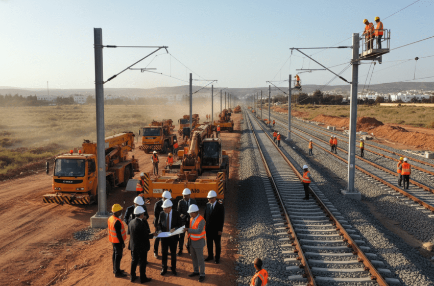  300 MDH pour les travaux voie et caténaire entre Roches Noires et Nouaceur