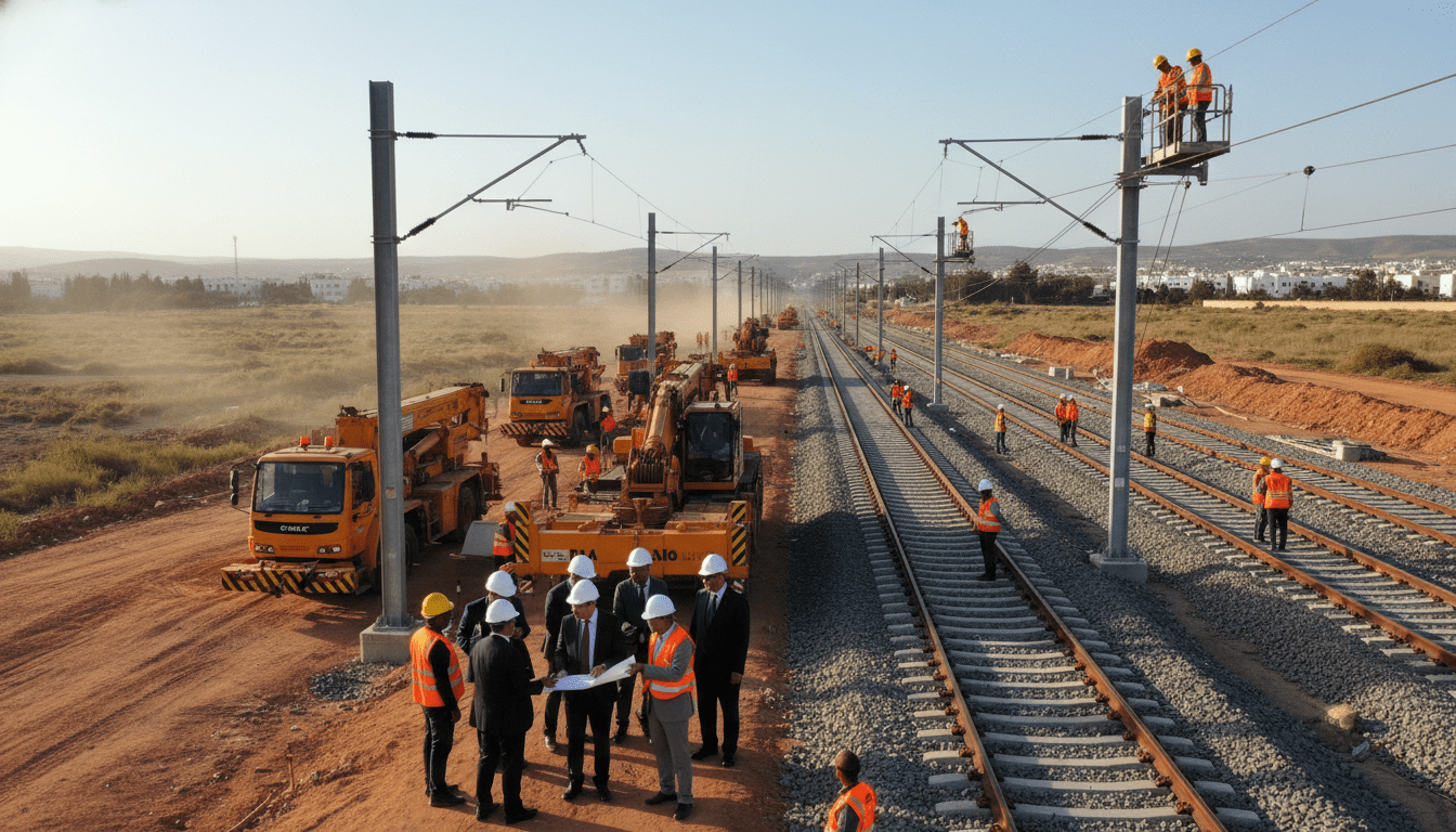 300 MDH pour les travaux voie et caténaire entre Roches Noires et Nouaceur
