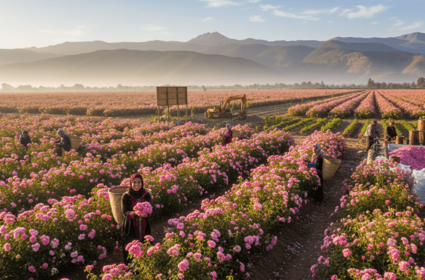  5 000 tonnes de rose à parfum prévues en 2026 à Kelâat M’Gouna
