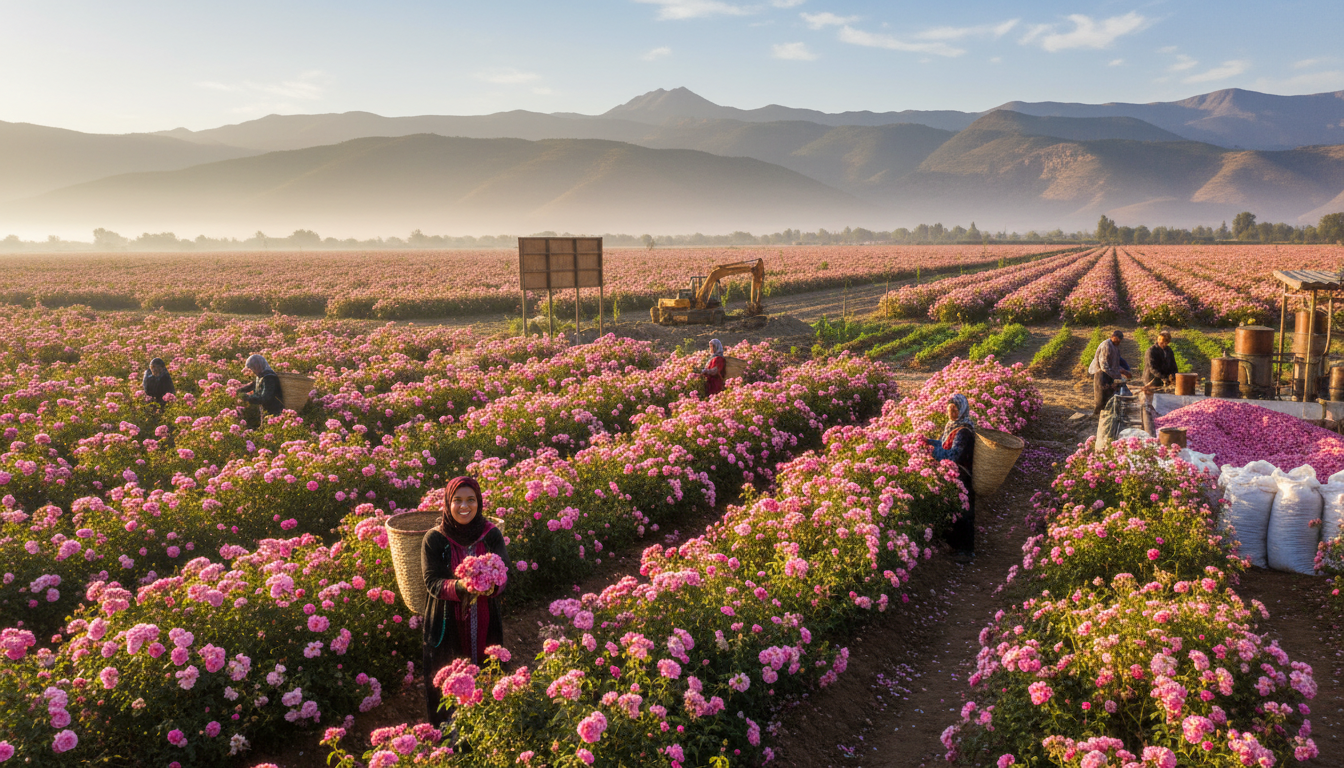 5 000 tonnes de rose à parfum prévues en 2026 à Kelâat M’Gouna